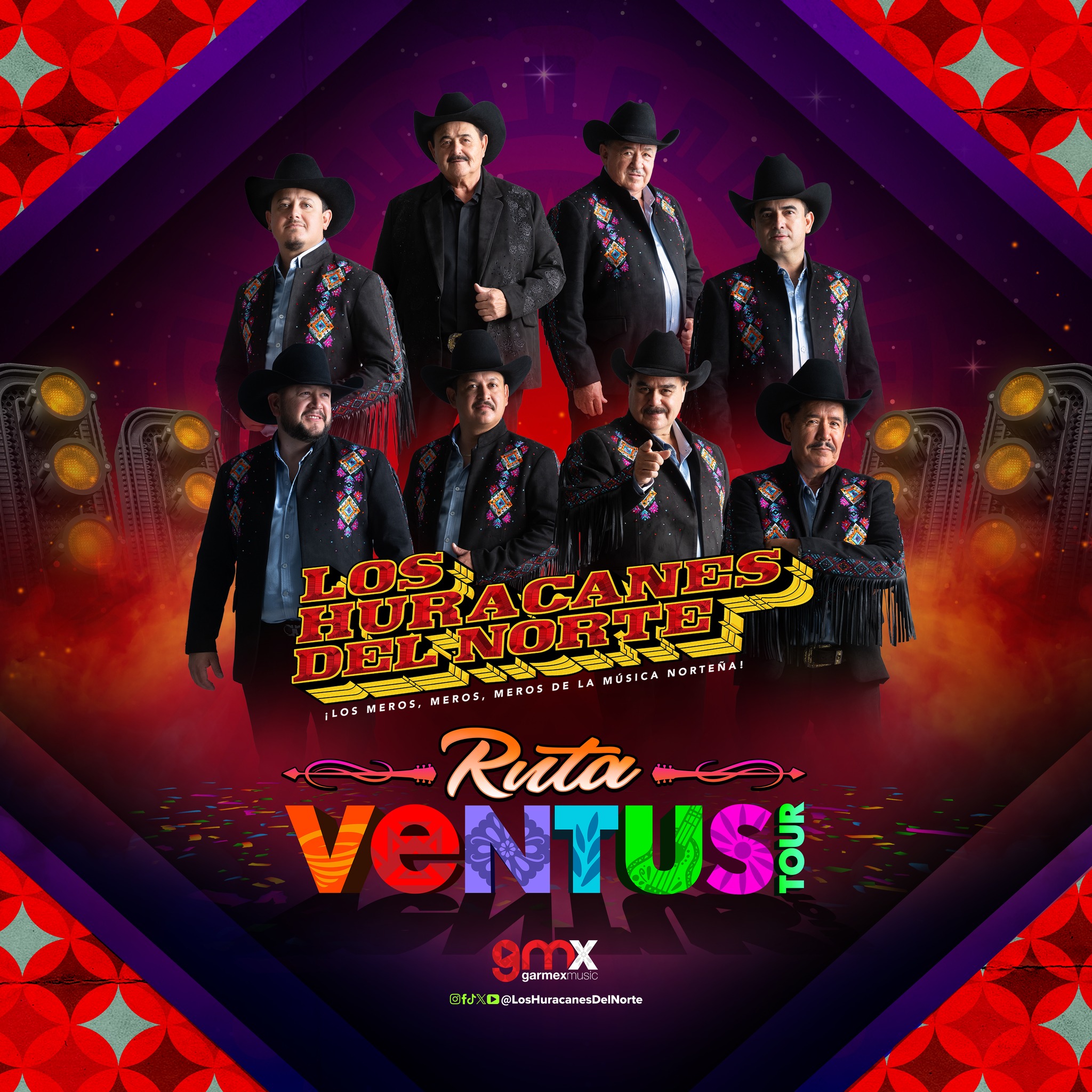 Los Huracanes del Norte RUTA VENTUS TOUR Poster 2026